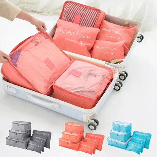 6pcs travel luggage organizer - 6pcs,