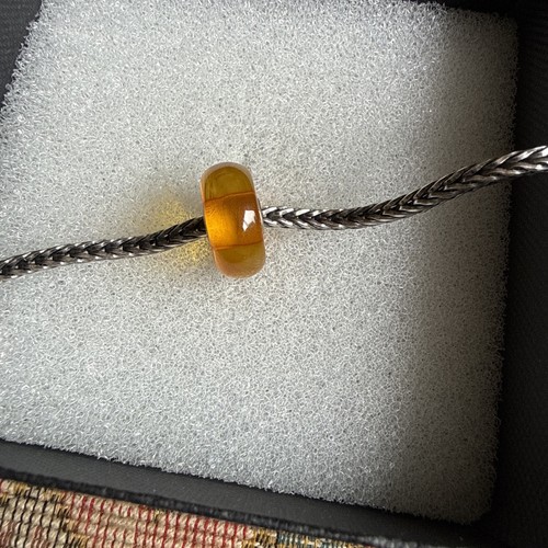 Trollbeads amber large golden - trollbeads,