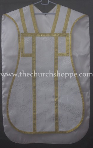 White roman chasuble - roman,