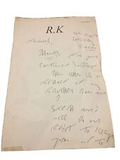 signed autographed letter Ronnie Reggie Kray Krays Twins Genuine Hand Written