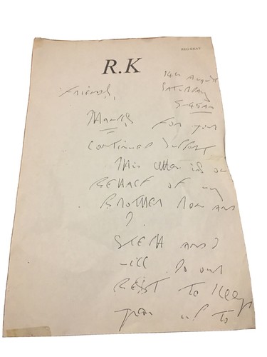 Signed autographed letter - autographed,