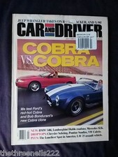 CAR and DRIVER - COBRA vs