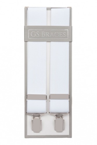 Men white back - back, trouser