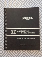 GARDNER 8LXB Automotive DIESEL ENGINE ORIGINAL 1974 FACTORY PARTS CATALOGUE ERF