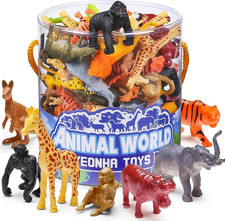 60 Pack Mini Zoo Animal Toys