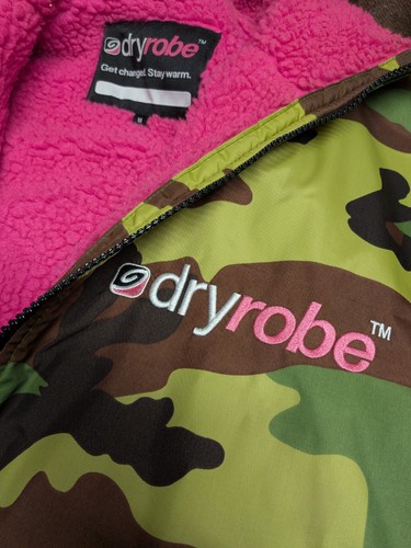 Dryrobe camo pink fleece - &,