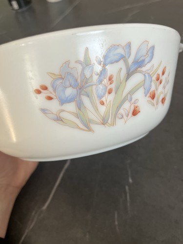 Vintage jaj pyrex blue iris - vintage,