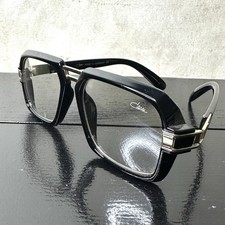 Vintage Cazal Glasses Black Frames Gold Bridge Etched Logo Minor Scratches PICS!