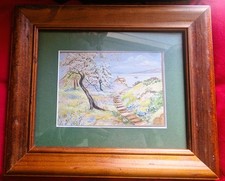 Small watercolour picture of Garden in Tighnabruaich