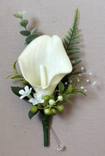 Real touch ivory calla - touch, lily