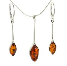 Natural Baltic Amber Sterling