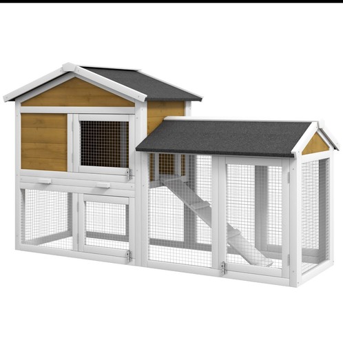Wooden rabbit hutch outdoor - hutch,