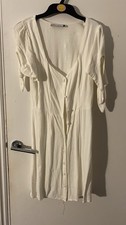 white mini dress