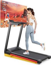 Foldable Home Treadmill 112x42cm 159kg Heavy Duty 16km/h Incline Running Machine