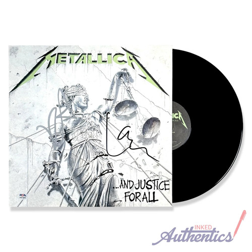 Metallica signed autographed - metallica,