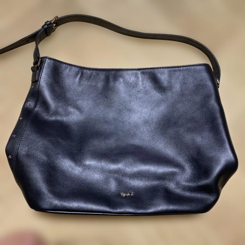 Agnes black leather handbag - leather,
