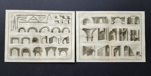 Pair antique 1738 - pair,