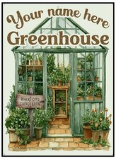 Personalised Greenhouse Sign