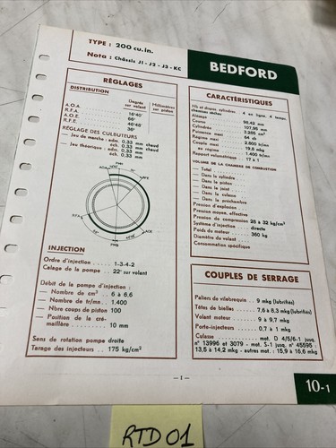 Technical sheet diesel - , engine