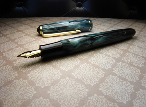 Vintage pearl blue marbled - pearl,