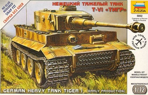 Zvezda 5002 tiger i - zvezda, 1/72