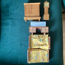 Wooden dolls house - wooden, furniture