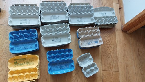 Used cardboard egg - used, cartons