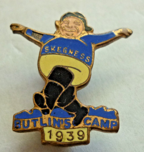 Vintage enamel badge butlins - vintage,