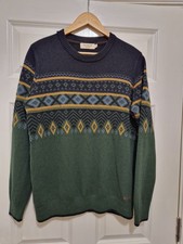 Mens PG Field Heritage Knit Jumper  Countrywear Medium  Patterned
