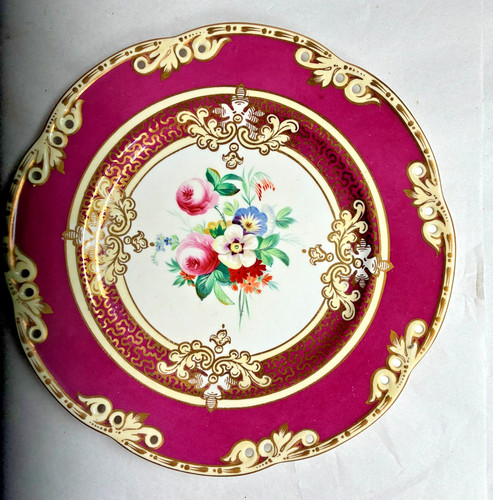 Antique porcelain hand - hand, painted