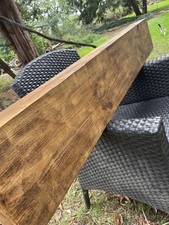 XL Fireplace Mantle Wood Beam Log Burner Shelf Lintel Timber Oak Stain Rustic s4