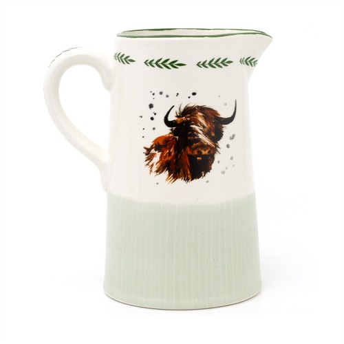 Highland cow jug ceramic - highland,