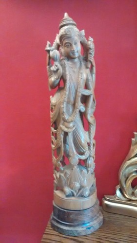Vintage hindu goddess wood - vintage,