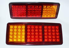 2x24V LED Rear Tail Lights 60 LEDs Lamps Truck Trailer Lorry Chassis Bus
