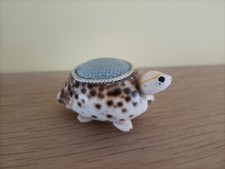 Vintage Cowrie Shell Turtle Pin Cushion - RARE