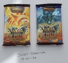 WoW TCG War of The Elements Sealed Booster Pack - Loot Cards ? - UK Seller