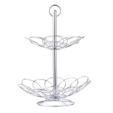 Tier chrome basket storage - chrome,