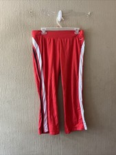Vintage Y2K low rise Nike cropped capri workout pants athletic stripe athletic