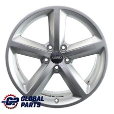 Audi A4 B8 8K Silver Wheel Alloy Rim 18" ET:47 8J Star Spoke 8K0601025Q