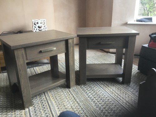 Side table with drawer - side,
