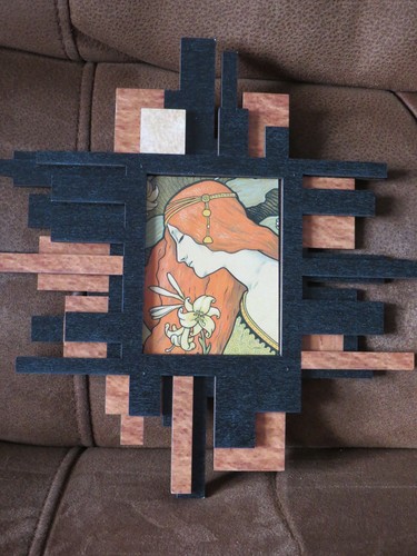 Printed double layer - layer, wood