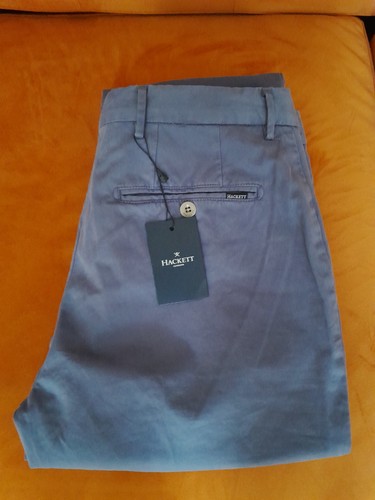 Men blue chino trousers - blue,