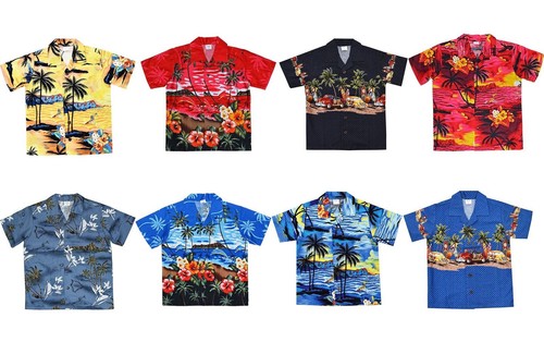 Men hawaiian shirts palm - men's,