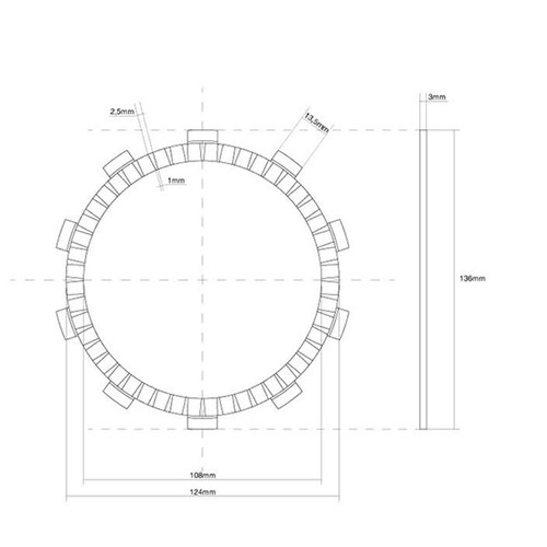 Single clutch disc - disc, for