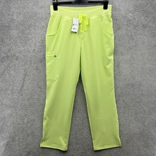Figs Scrubs Trousers Womens Medium Yellow Kade Cargo Pants Dental Medical Lab