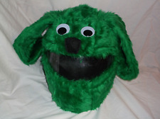 MOTORBIKE FUNNY HEEDS CRAZY CRASH HELMET COVERS  MOTORCYCLE GREEN DOG