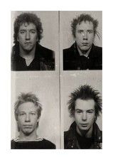 Sex Pistols passport photos 1978 USA tour A4 picture poster. Choice of frame.