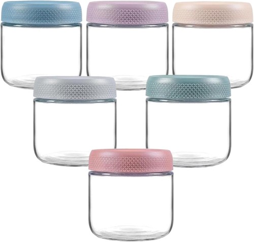 Pack 16oz glass jars with - 6,