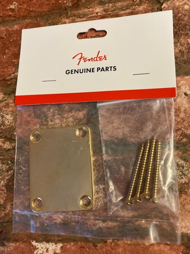 Fender gold neck plate - fender,