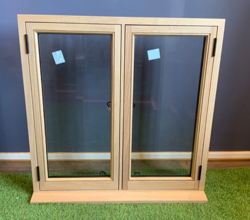 Oak wood hardwood window - oak, 750mm